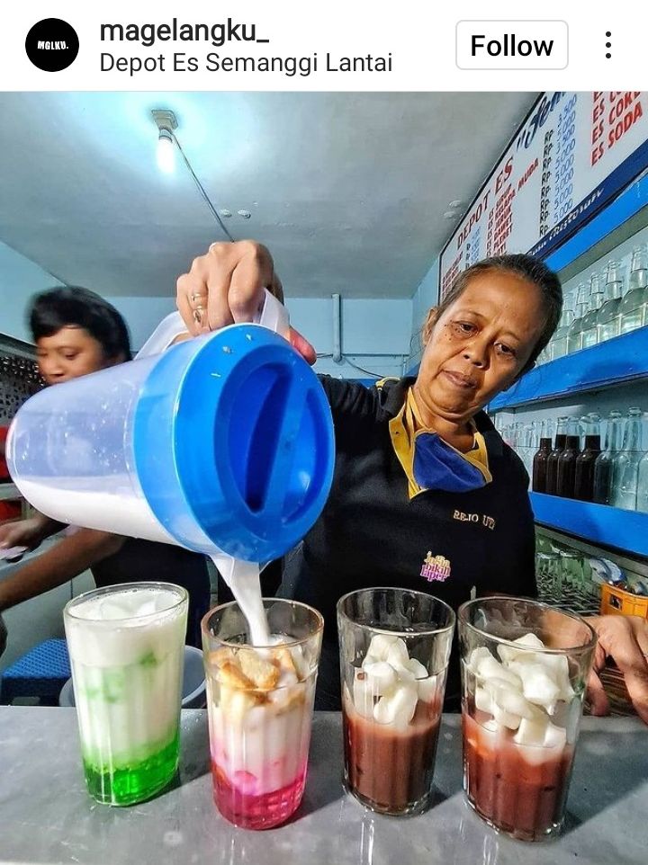 Depot Es Semanggi Magelang/Tangkapan layar Instagram @magelangku_
