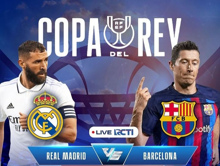 Ilustrasi- Jadwal pertandingan, link live streaming Real Madrid vs Barcelona leg I semifinal Copa del Rey malam ini dan siaran langsung TV online.