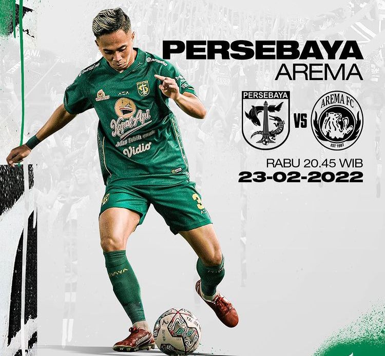 Link Live Streaming Big Match Persebaya Vs Arema FC BRI Liga 1 Tayang ...