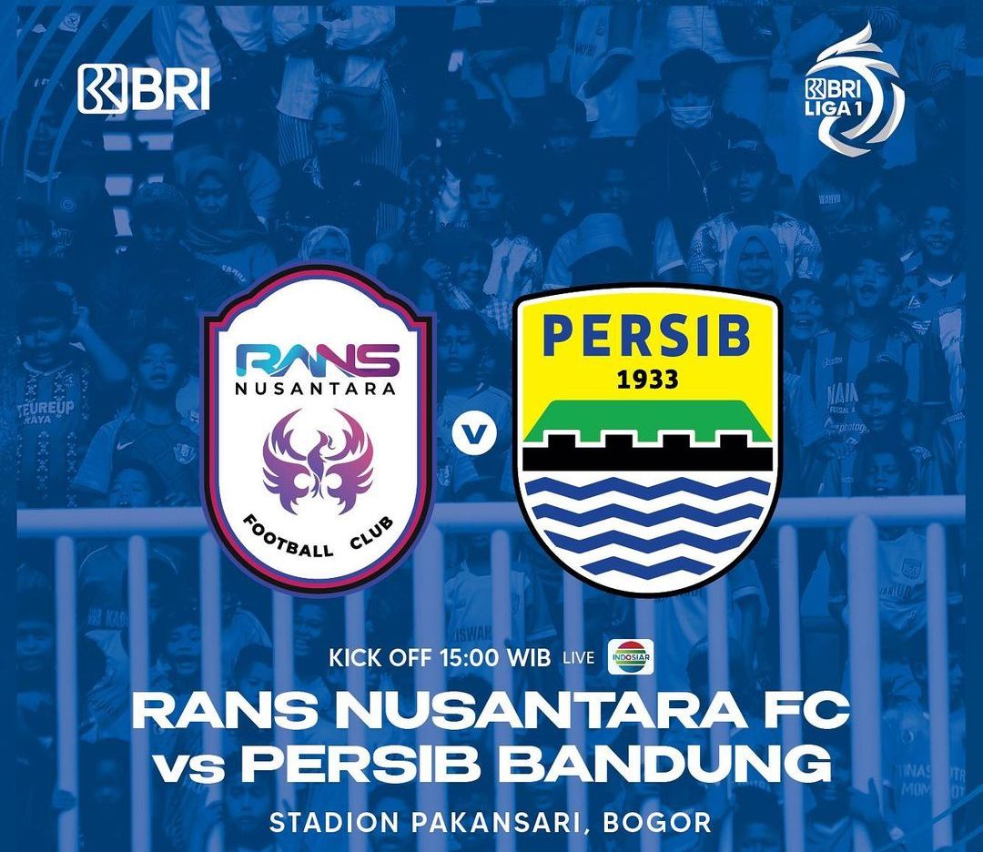 Siaran Ulang BRI Liga 1 2022/2023 Persib Bandung Vs RANS Nusantara Minggu 19 Februari 2023