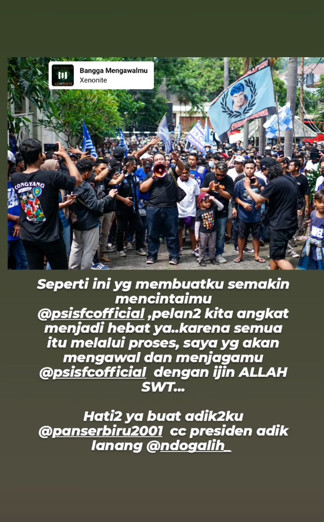 Komisaris PSIS Semarang Berikan Apresiasi Kepada Panser Biru: Ini Yang Membuat Saya Semakin Mencintai PSIS