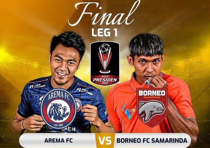 LIVE SCORE HASIL SKOR Arema FC Vs Borneo FC Leg 1 Final Piala Presiden ...