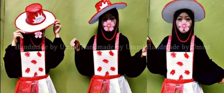 Ilustrasi gambar kostum karnaval unik 17 Agustus 2/ YouTube @handmade by ummi