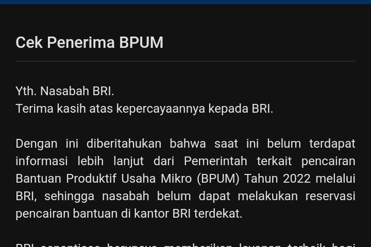 Bpum Kapan Cair Ini Perkiraan Jadwal Dan Cara Cek Penerima Blt Di Eform Bri Pakai Hp Cuma Modal