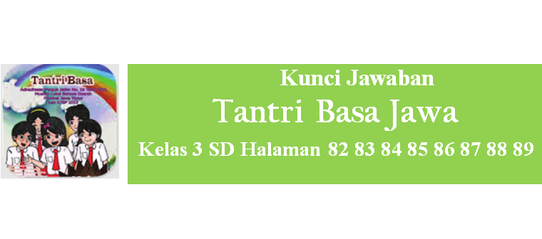 Kunci Jawaban Tantri Basa Jawa Kelas 3 Halaman 82 83 84 85