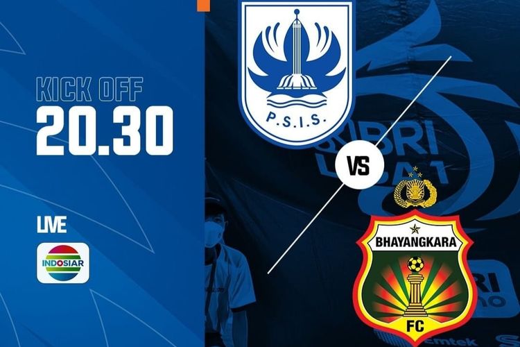 Link Nonton PSIS vs Bhayangkara FC, Live Streaming BRI Liga 1 2021-22