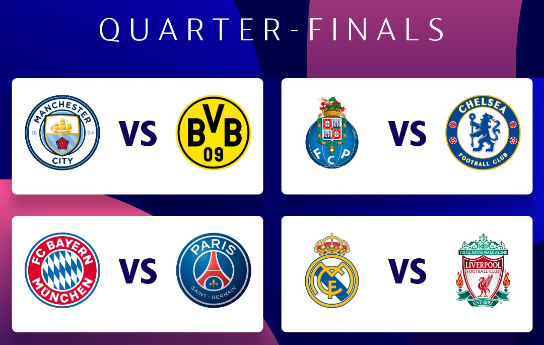 Jadwal Perempat Final Liga Champions Hasil Undian Bayern Munchen Vs Psg Madrid Vs Liverpool Pada 6 7 April Pikiran Rakyat Depok