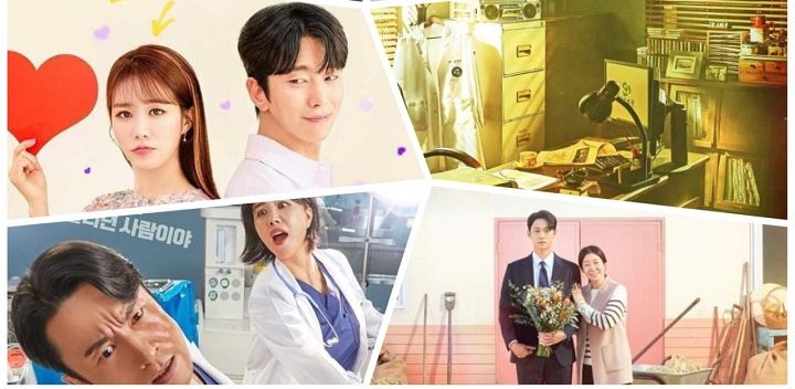 Kolase foto. Daftar rekomendasi drama Korea yang akan tayang di bulan April 2023, ada Dr. Romantic 3 hingga The Good Bad Mother.