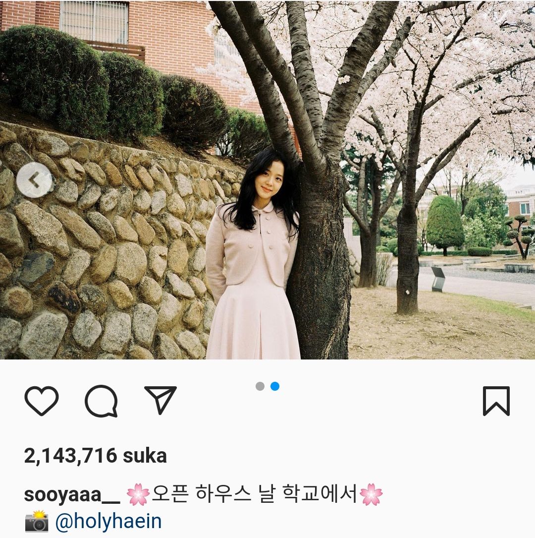 Unggahan Jisoo di Instagram hari ini Kamis 13 Januari 2022.