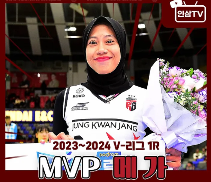 Biodata Megawati Hangestri MVP Liga Voli Korea Selatan 2023 Putaran 1 ...