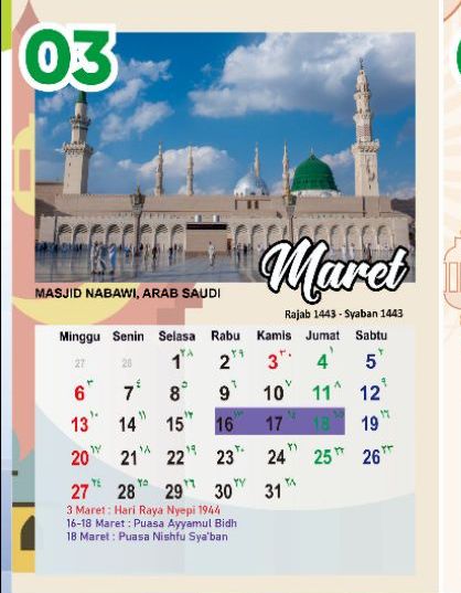 Ini 2021 kalender islam hari Kalender Islam