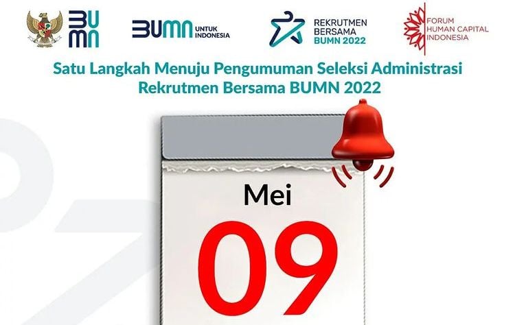 Hasil Administrasi Rekrutmen Bersama BUMN 2022 Diumumkan, Cek Nama Anda ...