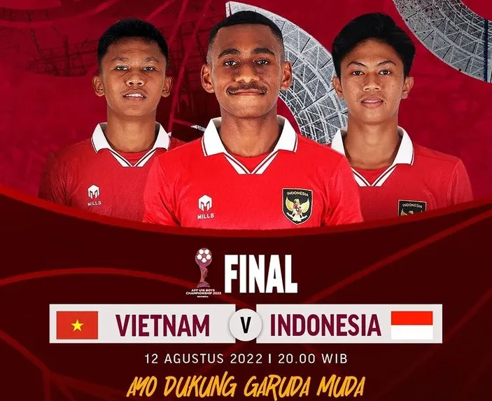 2 Link Final AFF U16 Indonesia Vs Vietnam, Cek Live Score AFF Boys ...