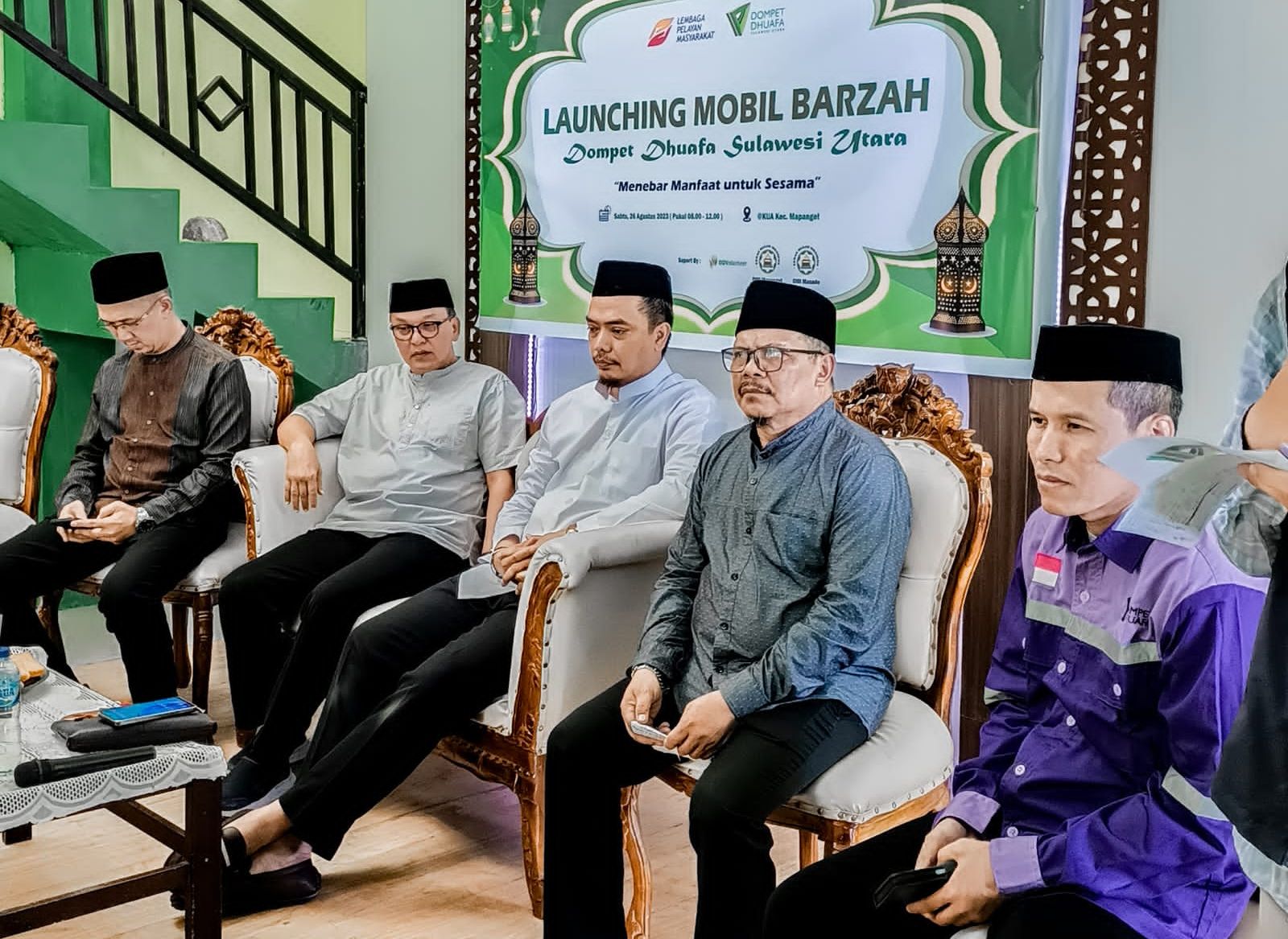 Proses peluncuran Mobil Barzah Dompet Dhuafa Sulawesi Utara