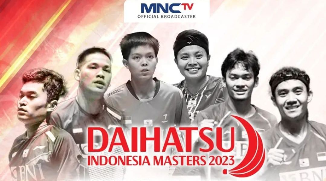 Link live streaming semifinal badminton Indonesia Master 2023 hari ini tayang MNCTV dan iNews DIM 2023 jam berapa nonton wakil Indonesia.