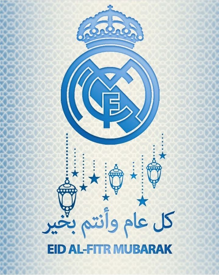 Unggahan ucapan Selamat Idul Fitri dari akun Instagram Real Madrid.