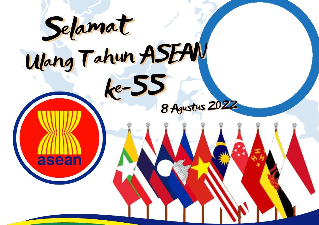 Simak link twibbon sambut Hari Ulang Tahun ASEAN pada 8 Agustus 2022 mendatang.