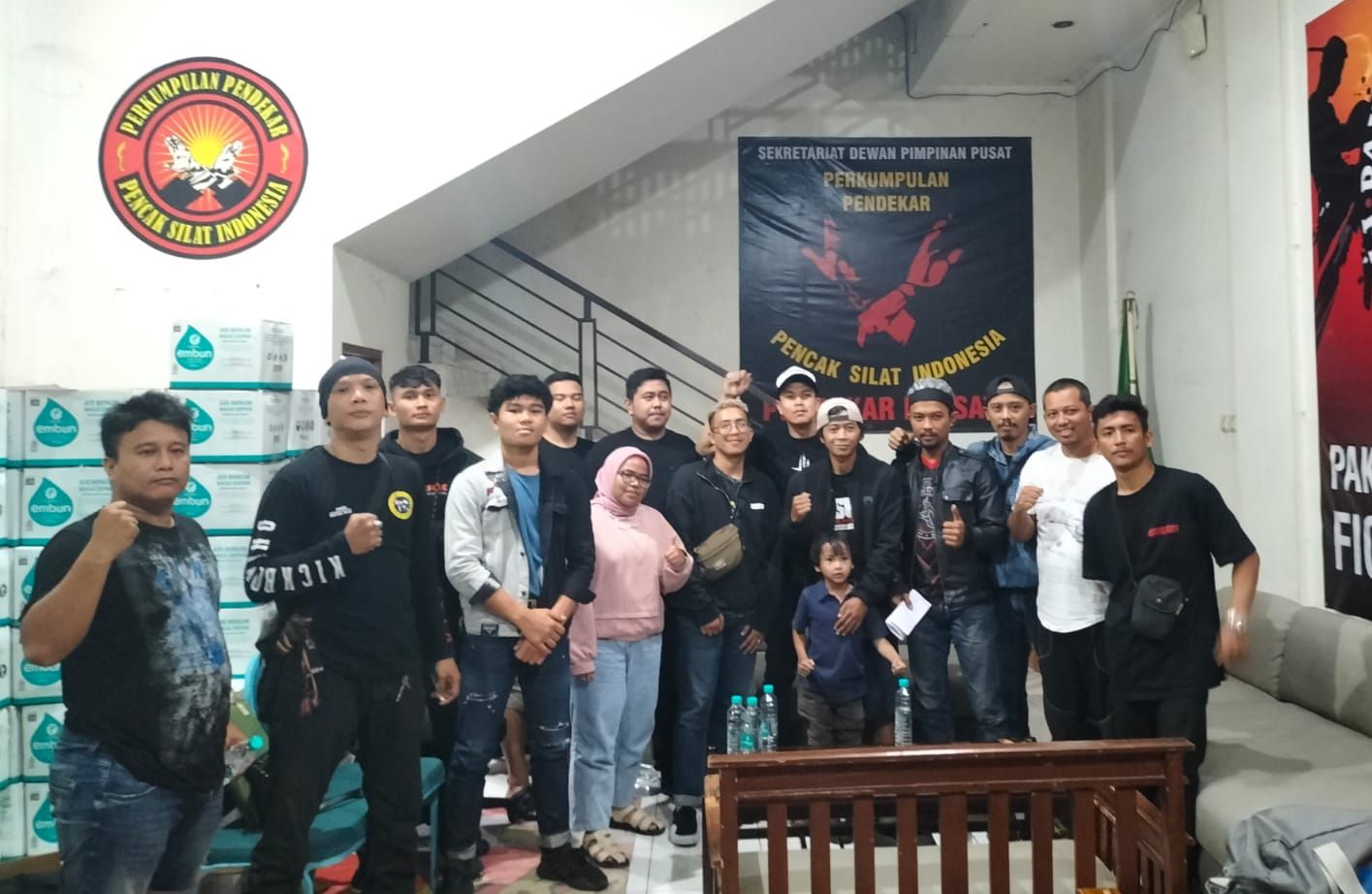 Sejumlah perwakilan paguyuban camp Muaythai di Kota Bandung usai membahas penolakan Muscablub Pengcab MI Kota Bandung./IST
