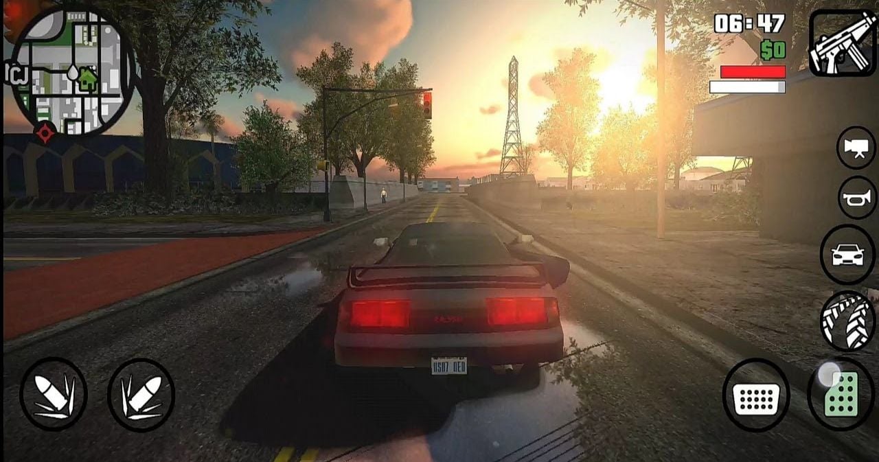 Ilustrasi download GTA San Andreas Mod APK.