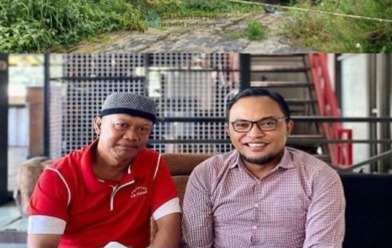 TKP kasus Subang (atas) dan Yosef dan pengacaranya Rohman Hidayat (bawah). Menunggu diungkap. 