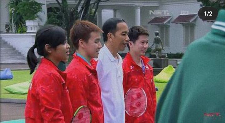 Kevin Sanjaya bersama Presiden RI Joko Widodo/tangkapan layar Instagram @kevin_sanjaya