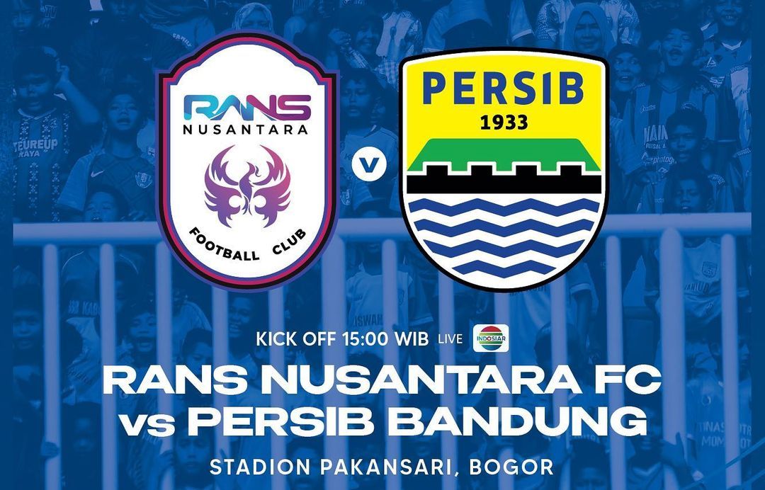 LINK NONTON Persib vs RANS Nusantara FC, Susunan Pemain, Live Streaming Bukan di Situs Ilegal.
