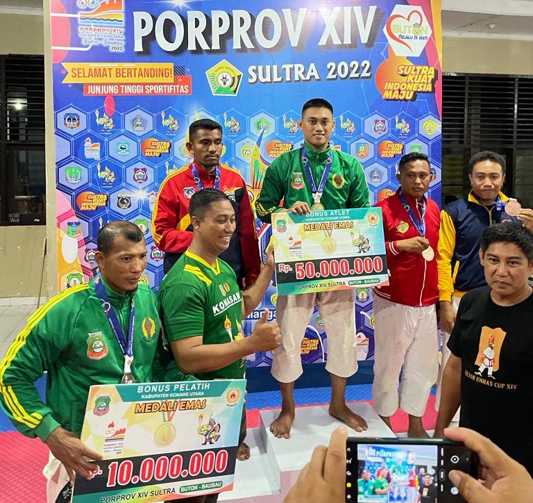 Atlet kontingen Konut tagih janji Pemda dan KONI bayar bonus kemenangan Porprov XIV.