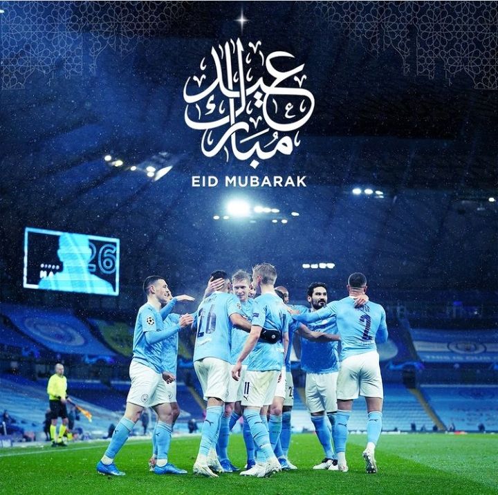 Ucapan Selamat Idul Fitri dari Manchester City.