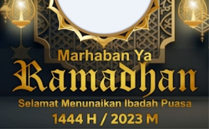 Marhaban ya Ramadhan 2023, berikut link Twibbon sambut bulannya.
