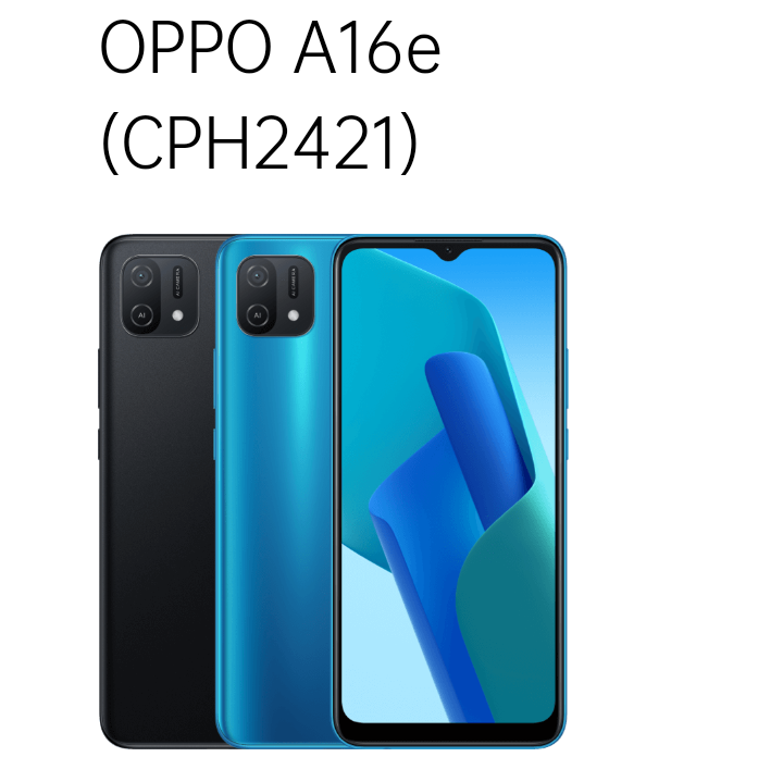 model hp oppo a16e