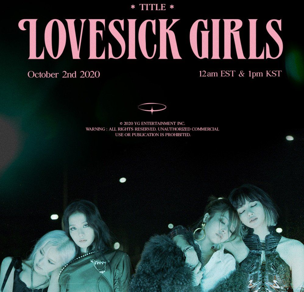 Poster Lovesick Girls BLACKPINK.*