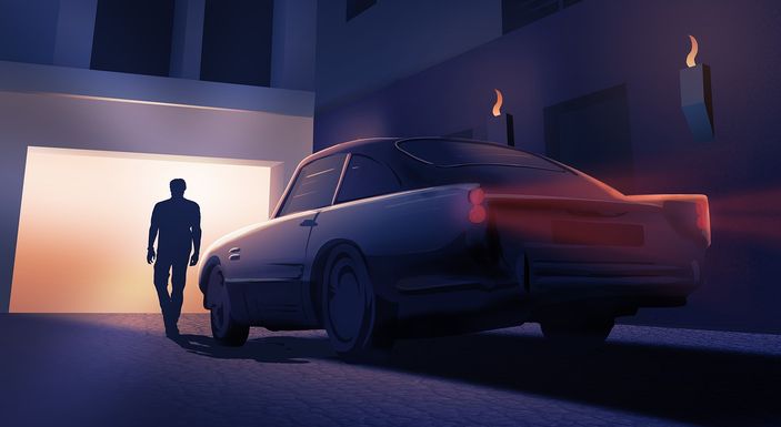 Ilustrasi mobil.
