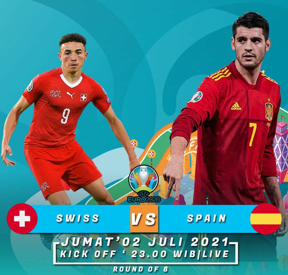 Prediksi Swiss vs Spanyol dan Link Live Streaming, Akankah Swiss Singkirkan Juara Dunia?