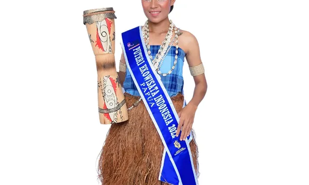 Ezterlin Baransano Mohon Dukungan Masyarakat Papua  Untuk Tampil  di Ajang  Putri Ekowisata Indonesia 
