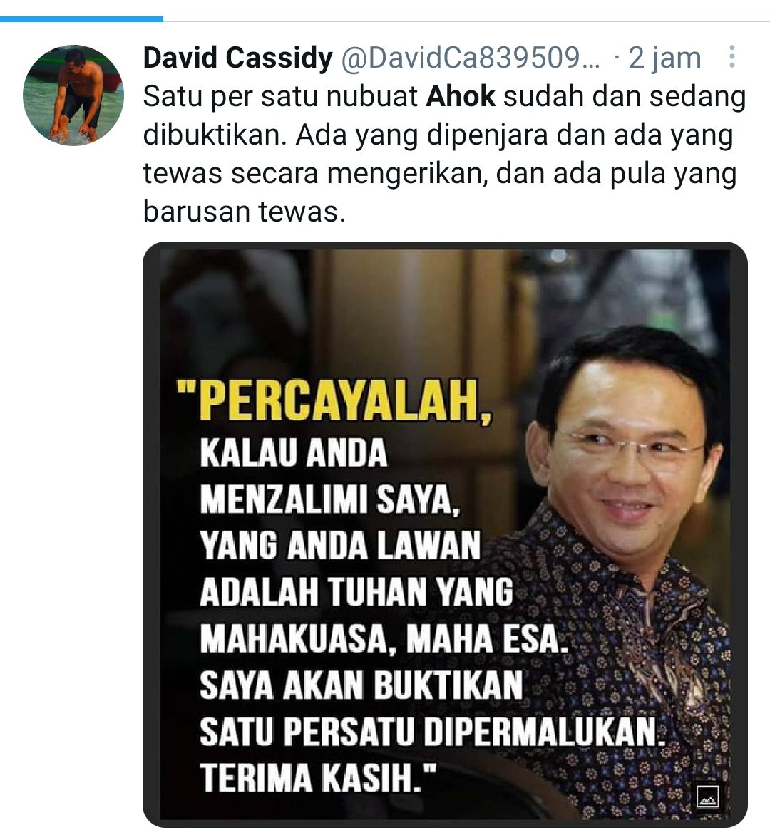 Tiba Tiba Nama Ahok Trending Di Twitter Warganet Bilang Sumpah Serapa Terbukti Purwakarta News Halaman 2