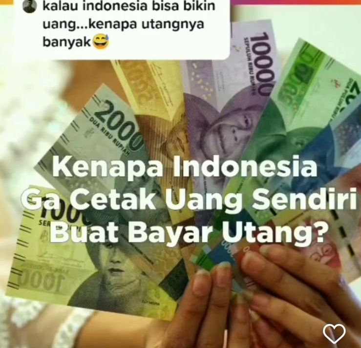 Jadi Pertanyaan Kenapa Indonesia Tidak Cetak Uang Sendiri Untuk Bayar