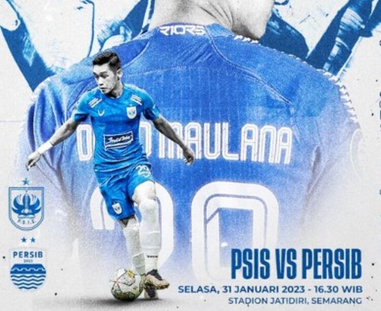  Informasi jadwal tayang BRI Liga 1 PSIS vs Persib Bandung hari ini Selasa, 31 Januari 2023 yang di gelar di stadion Jatidiri, Semarang.