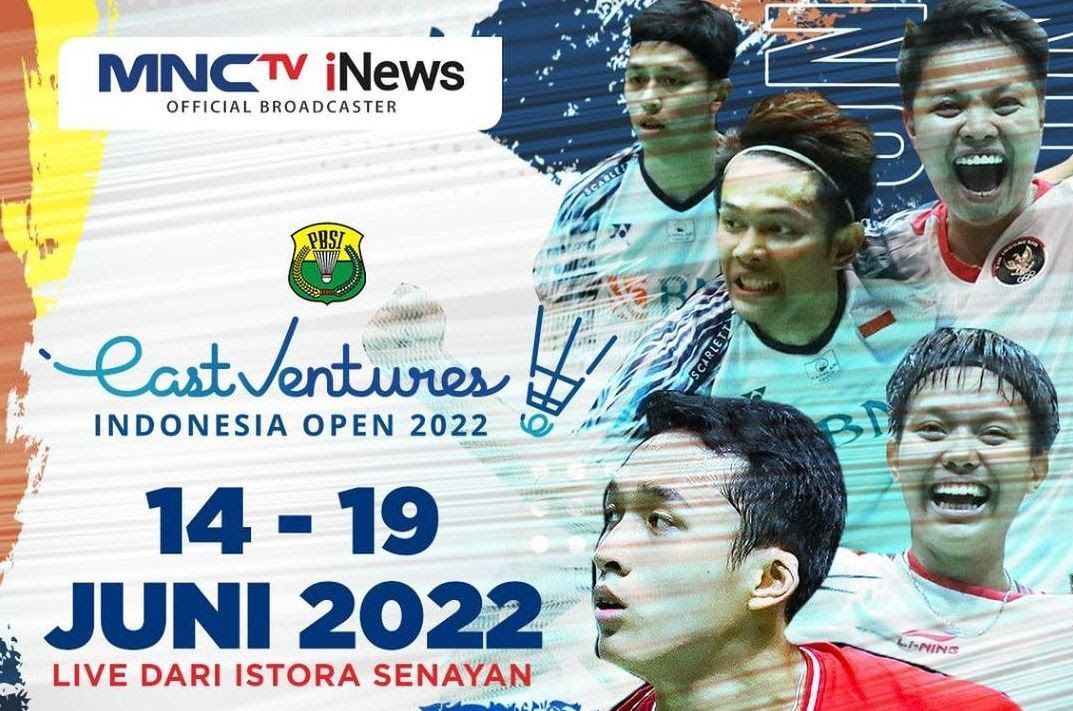 Indonesia Open 2022 Ini Jadwal Pertandingan dan Link Live Streaming