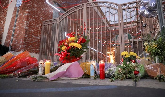 Lokasi aksi penembakan massal di malam Tahun Baru Imlek di California, Amerika Serikat, yang tewaskan belasan orang.