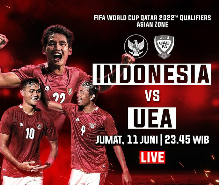 Link Live Streaming Indonesia vs Uni Emirat Arab, Nonton Kualifikasi