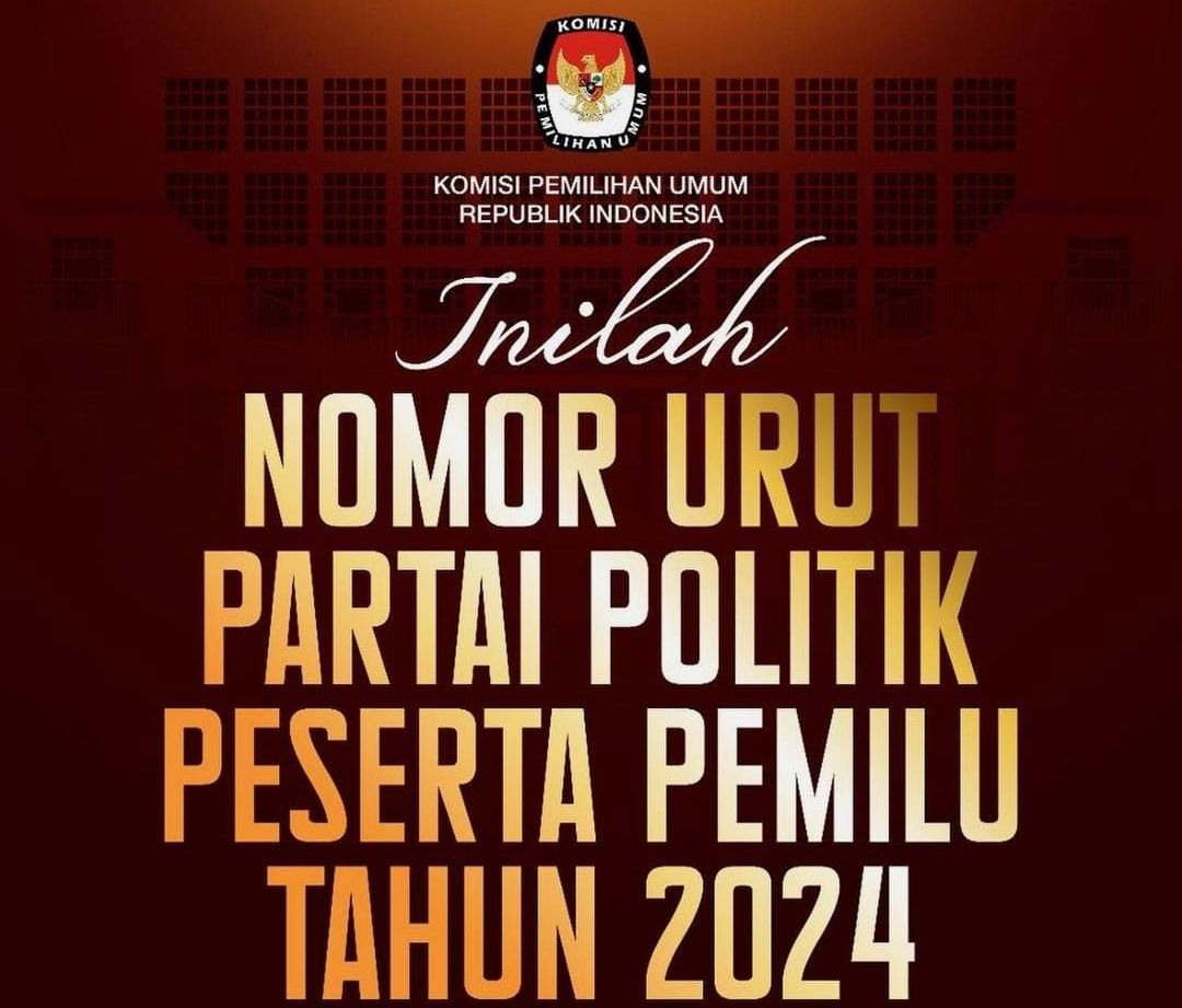 Nomor Urut Parpol Peserta Pemilu 2024, Ini Daftar Lengkap 17 Partai