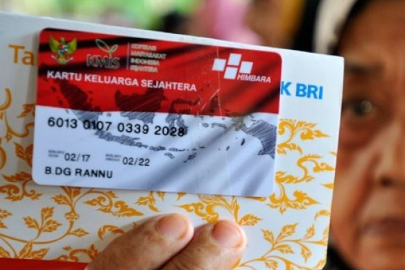 Ilustrasi penerima Kartu Keluarga Sejahtera (KKS).