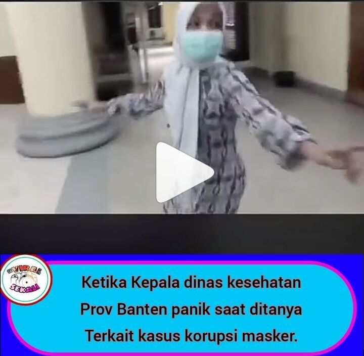Kepala Dinas Provinsi Banten panik saat ditanya oleh Wartawan./*