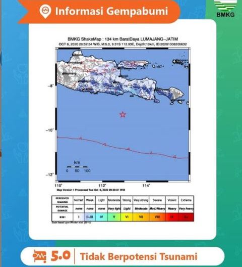 Informasi BMKG, gempa lumajang