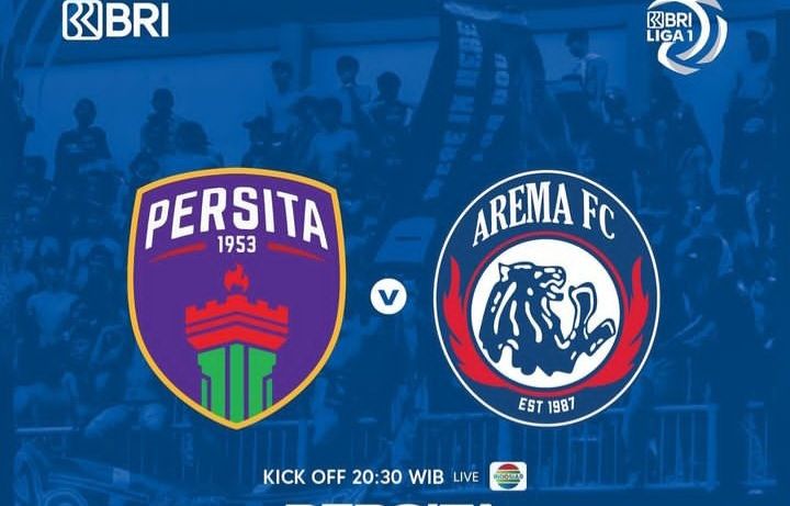 Link live streaming Liga 1 2023 Persita vs Arema FC hari ini 1 April 2023 nonton Indosiar siaran langsung jam berapa.