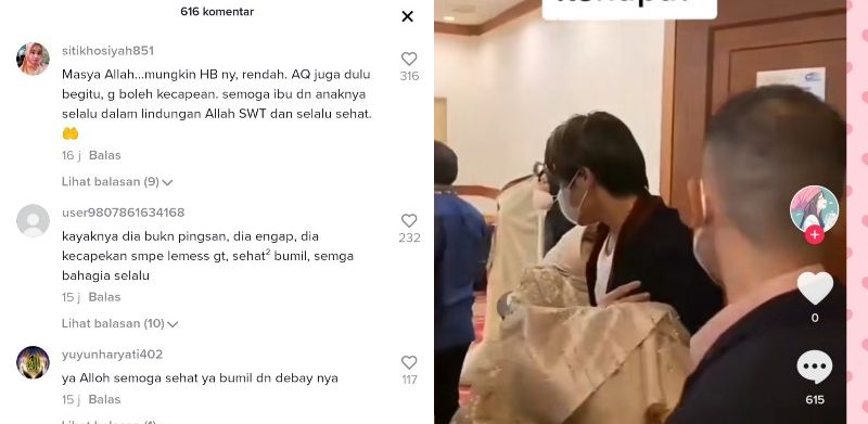 Netizen peringatkan hal ini kepada Rizky Billar usai heboh video Lesti Kejora ambruka diduga kecapen setelah bernyanyi saat hamil besar.*