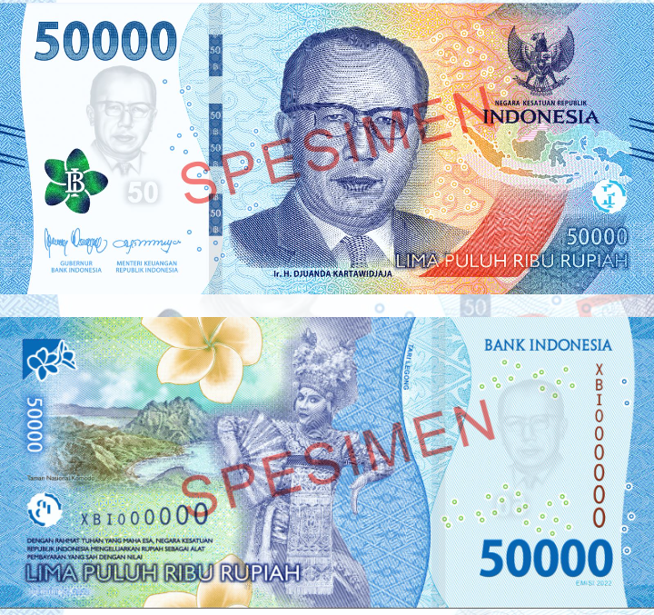 Uang baru pecahan Rp50.000