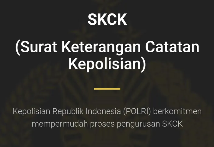 Cara Dan Syarat Membuat SKCK Online Untuk Melamar Kerja Rekrutmen ...