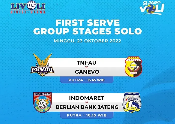 Jadwal Livoli Divisi Utama 2022 Final Seri Solo Hari Ini 23 Oktober ...