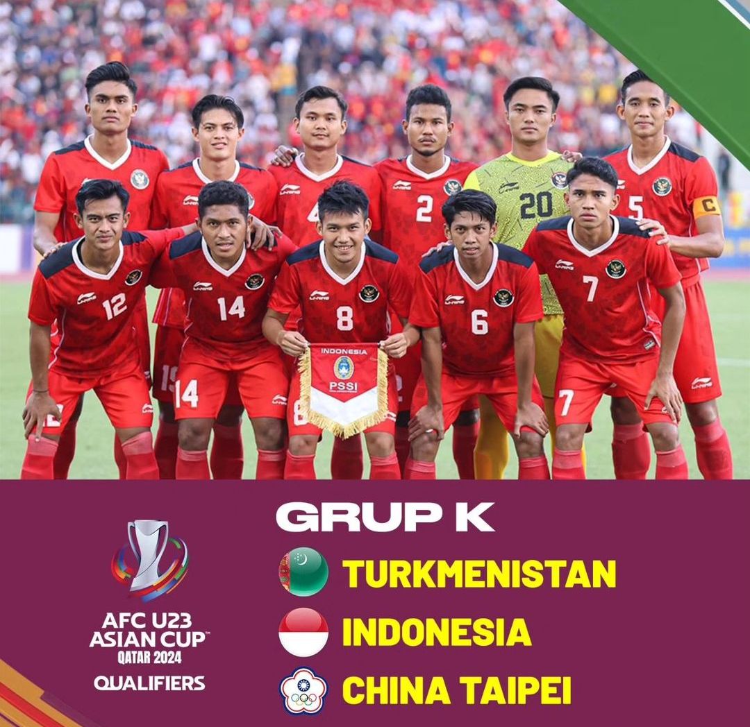 Ranking Fifa tertinggi pada Grup K AFC U23 Asian Cup Qatar 2024